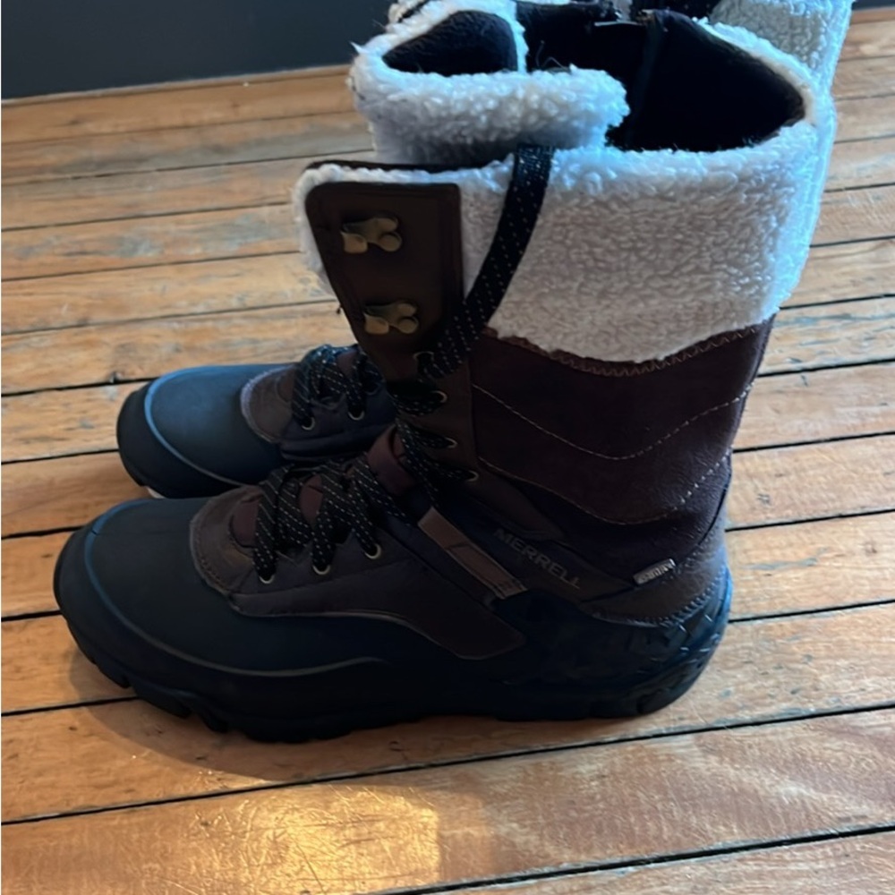 Merrell Brown and Black Winter Boots